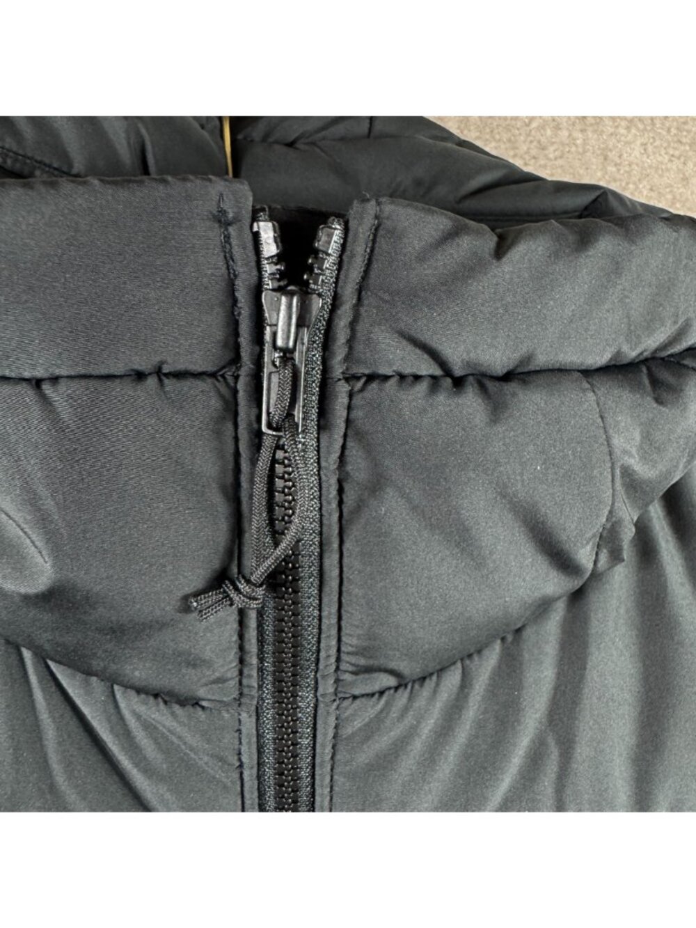 The North Face Aconcagua Parka Womens Medium TNF Black Down Hooded Puffer Jacket - Picture 5 of 14